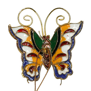 Schmetterling, Deko, Cloisonne Emaille, 0416